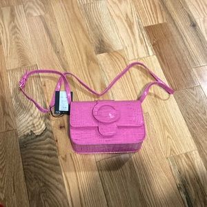 Pieces Fuchsia purple crossbody purse